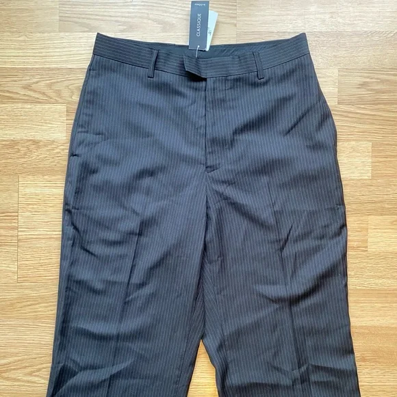 Pinstriped creased men’s dress pants - Picture 2 of 6